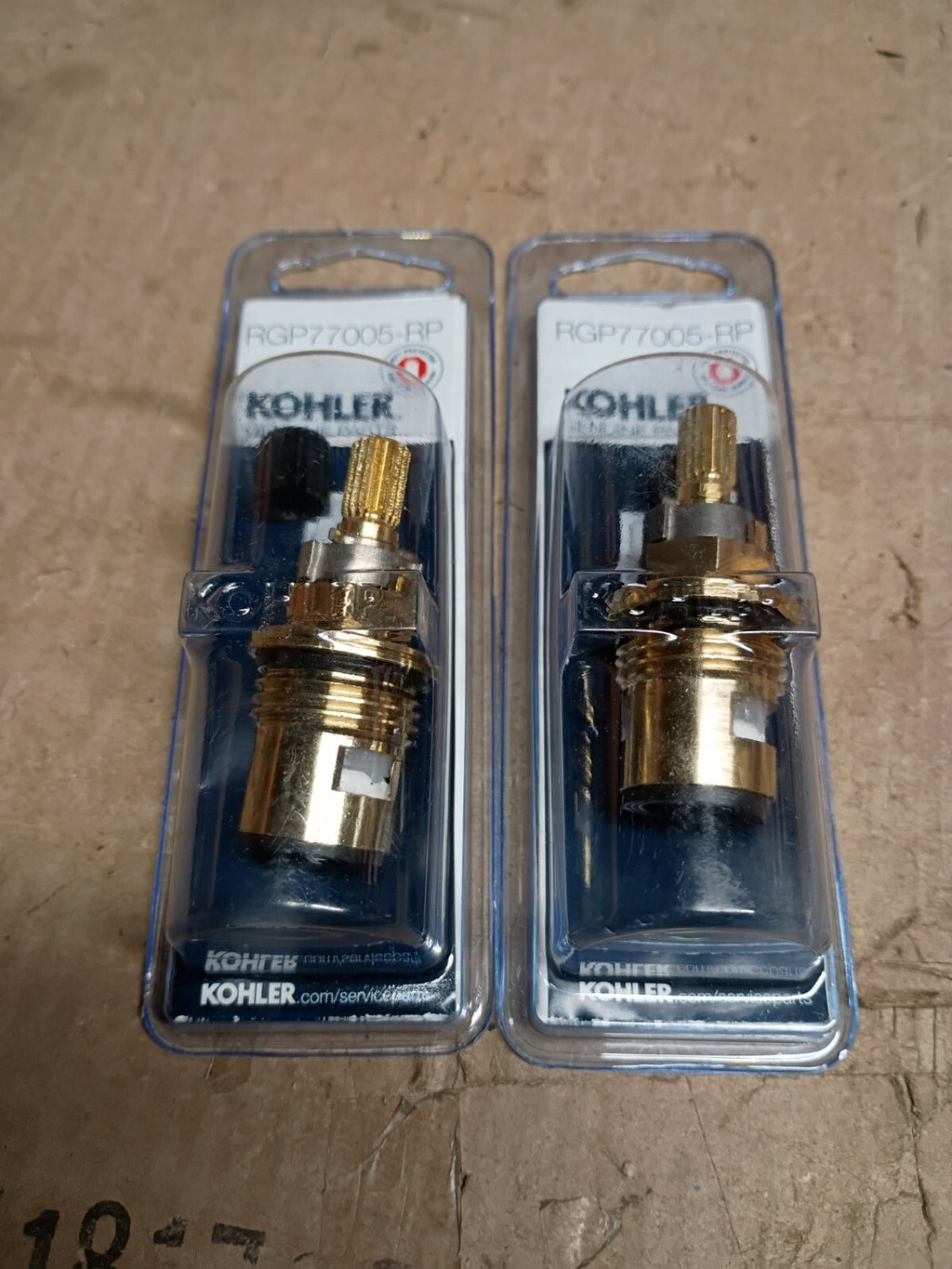 Kohler RGP77005-RP Clockwise Counterclockwise hot & Cold Valve 1/2"