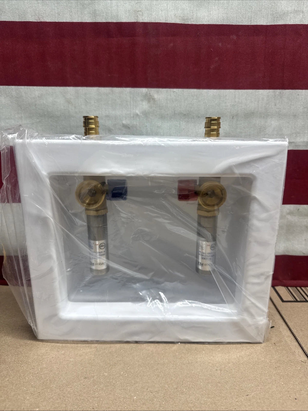 Apollo 1/2" Brass PEX-A Barb x 3/4" Male Hose Thread Washing Machine Outlet Box
