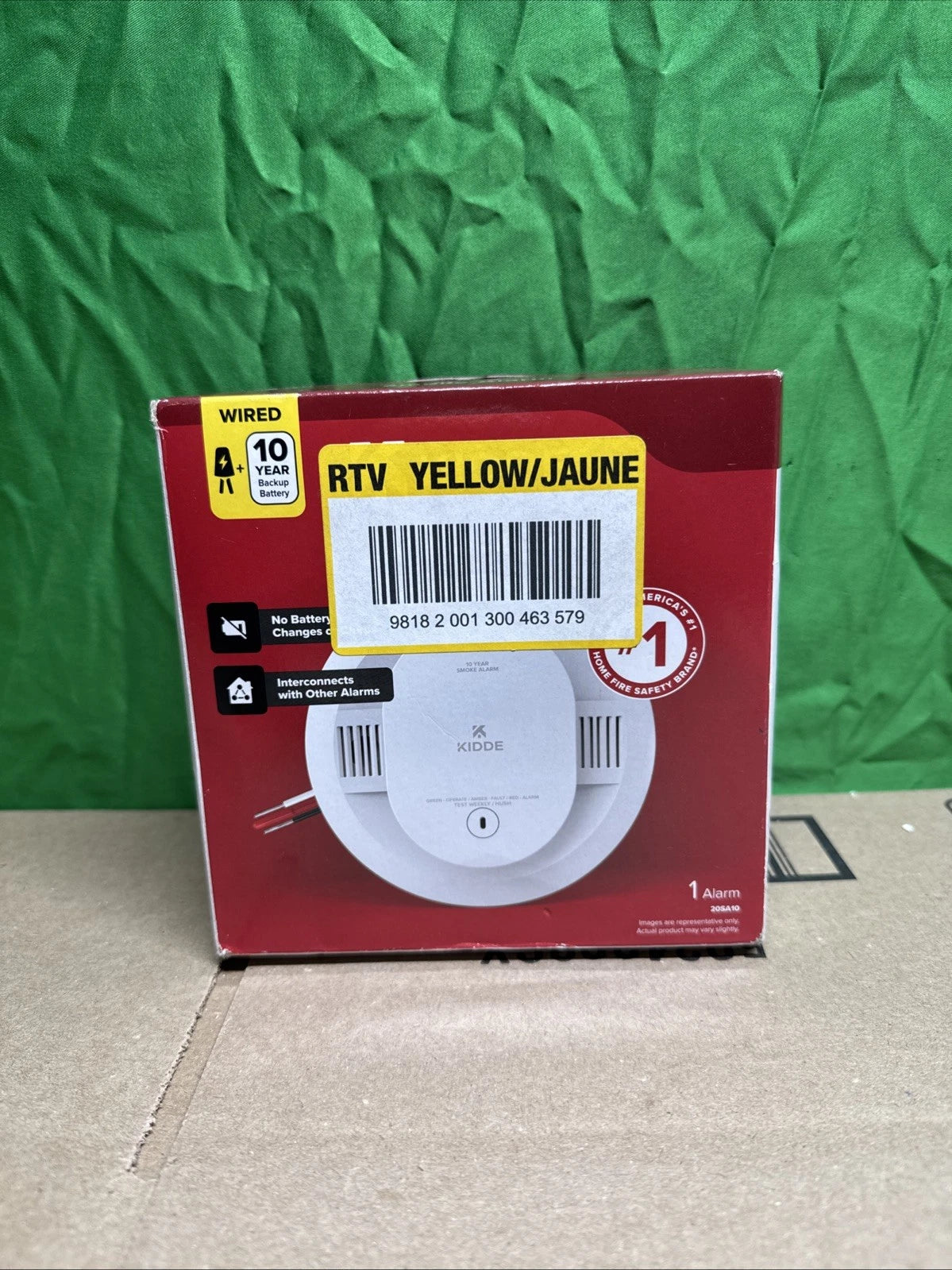 Kidde 20SA10 Hardwired Smoke Detector with Photoelectric sensor New Open Box