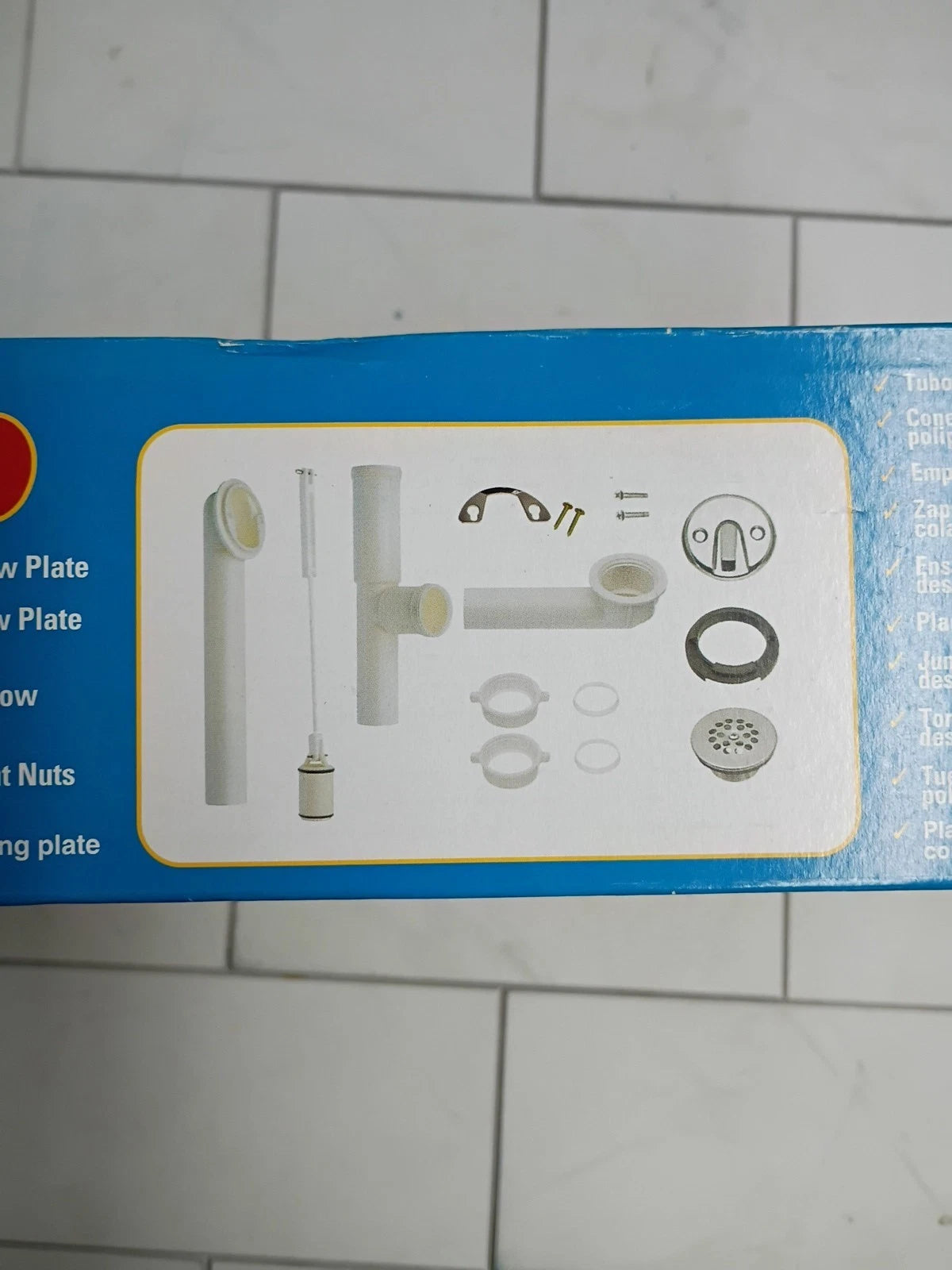 Danco Trip Lever Tub Drain Kit Chrome 13"H x 6.25"W x 3.13"D 51932 New Open Box