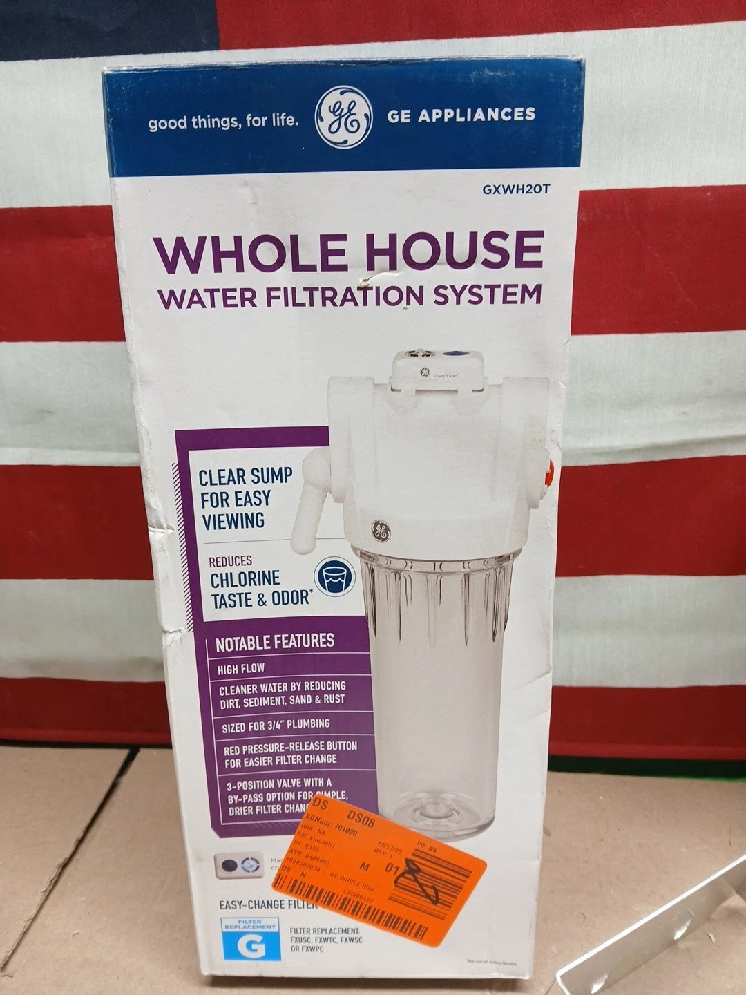 GE GXWH20T Whole House Water Filtration System Model OPEN BOX