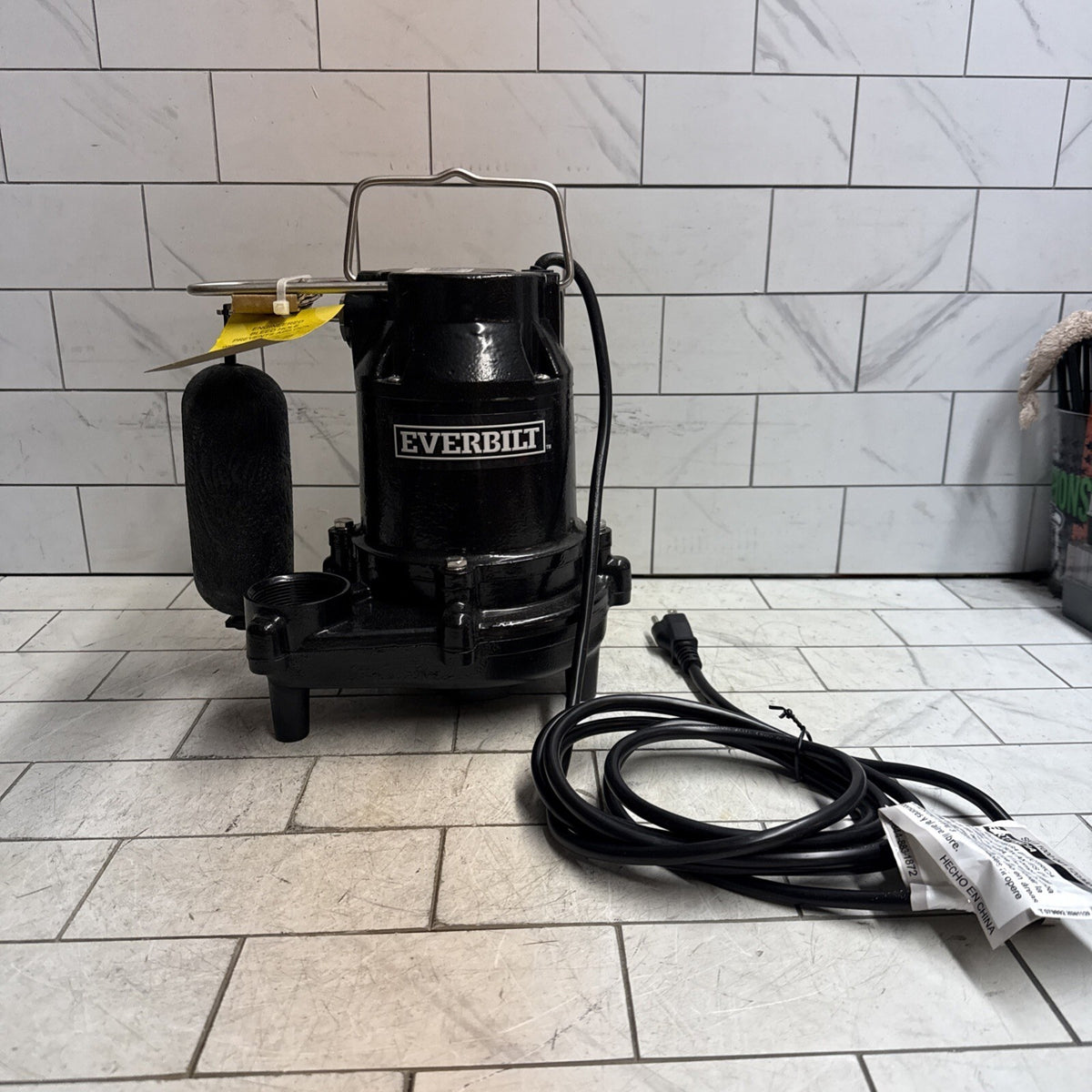 Everbilt HDS50- 1/2 HP Cast Iron Sump Pump W/ Vertical Float Switch NEW OPEN BOX