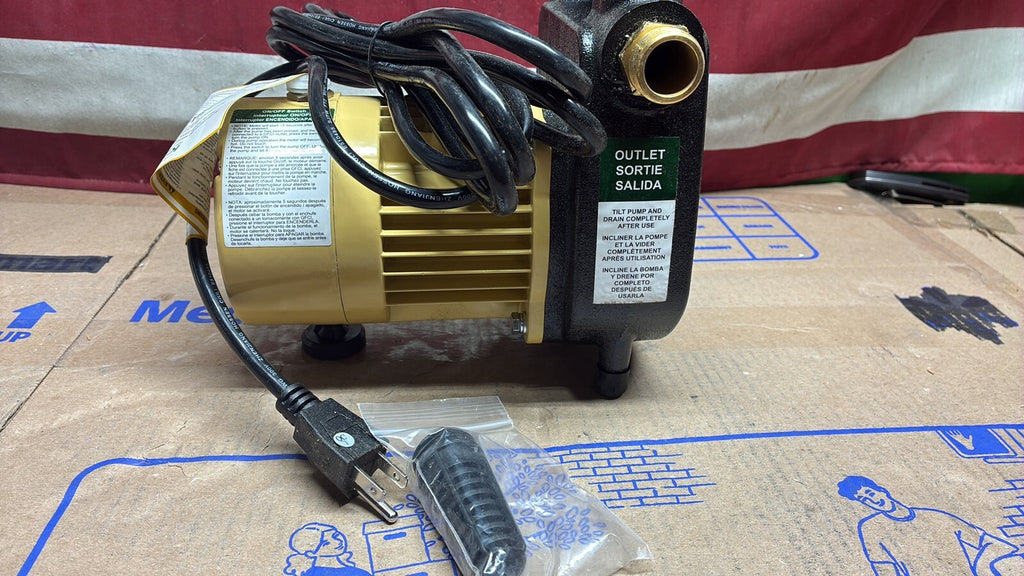 K2 UTT05001K Pumps Utility Transfer Pump 1/2 Hp Cast Iron 7A 1500GPH OPEN BOX