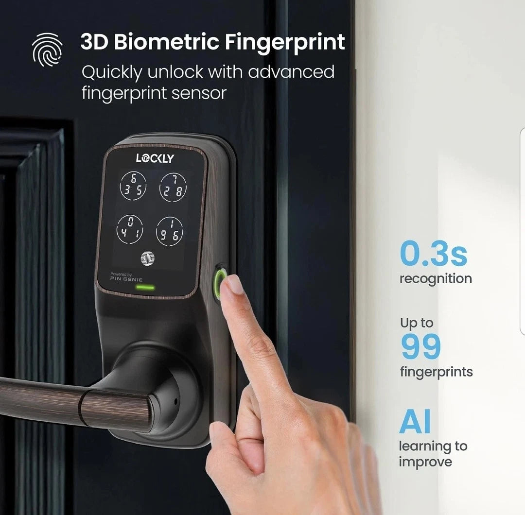 Secure Plus Bluetooth Smart Door Lock, Keyless Entry with PIN Genie® Digital ...