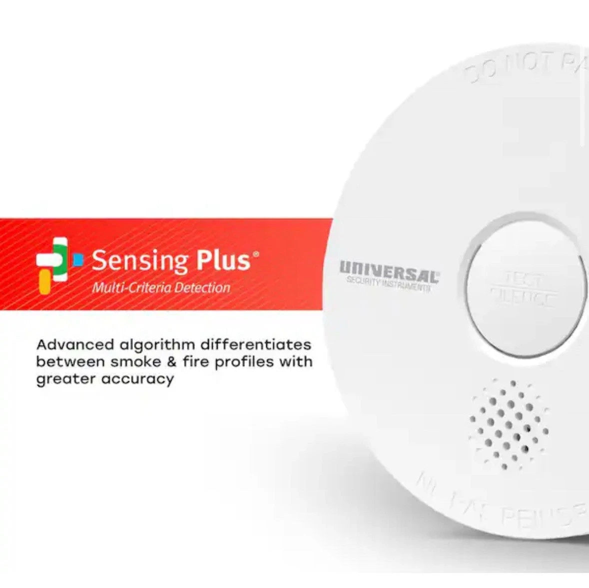 NEW 9-Volt Battery Operated Smoke Detector with Photoelectric Sensor Item 3PACK