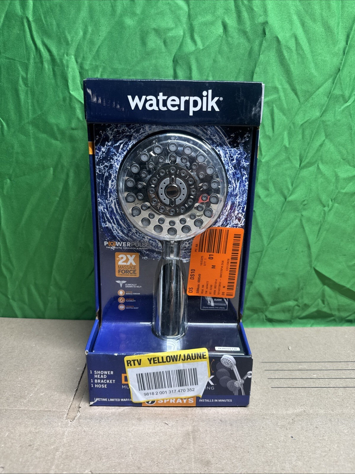 NEW Dualdock Multi-height 7spray wallmount handheld showerhead
