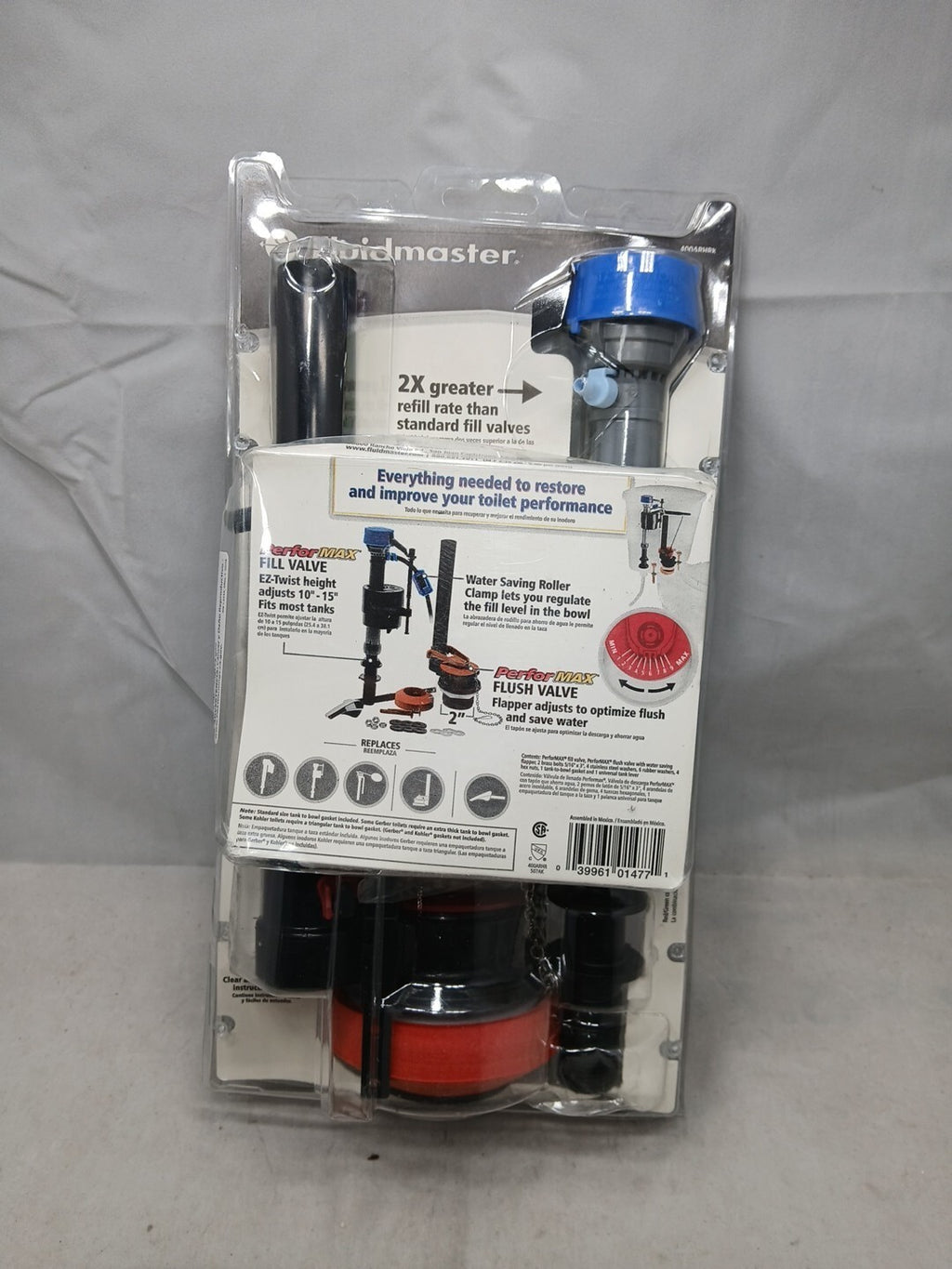 LOT OF 9 Fluidmaster Universal Complete Toilet Rebuild Repair Kit 10" H 400ARHRK