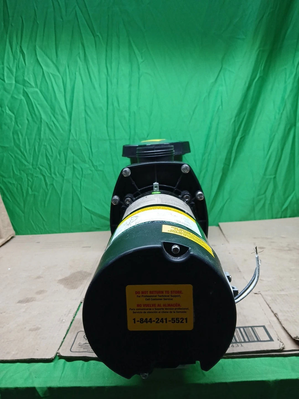 Everbilt Pool Pump Fan-Cooled Motor 1.5 HP 230V Has Unions..