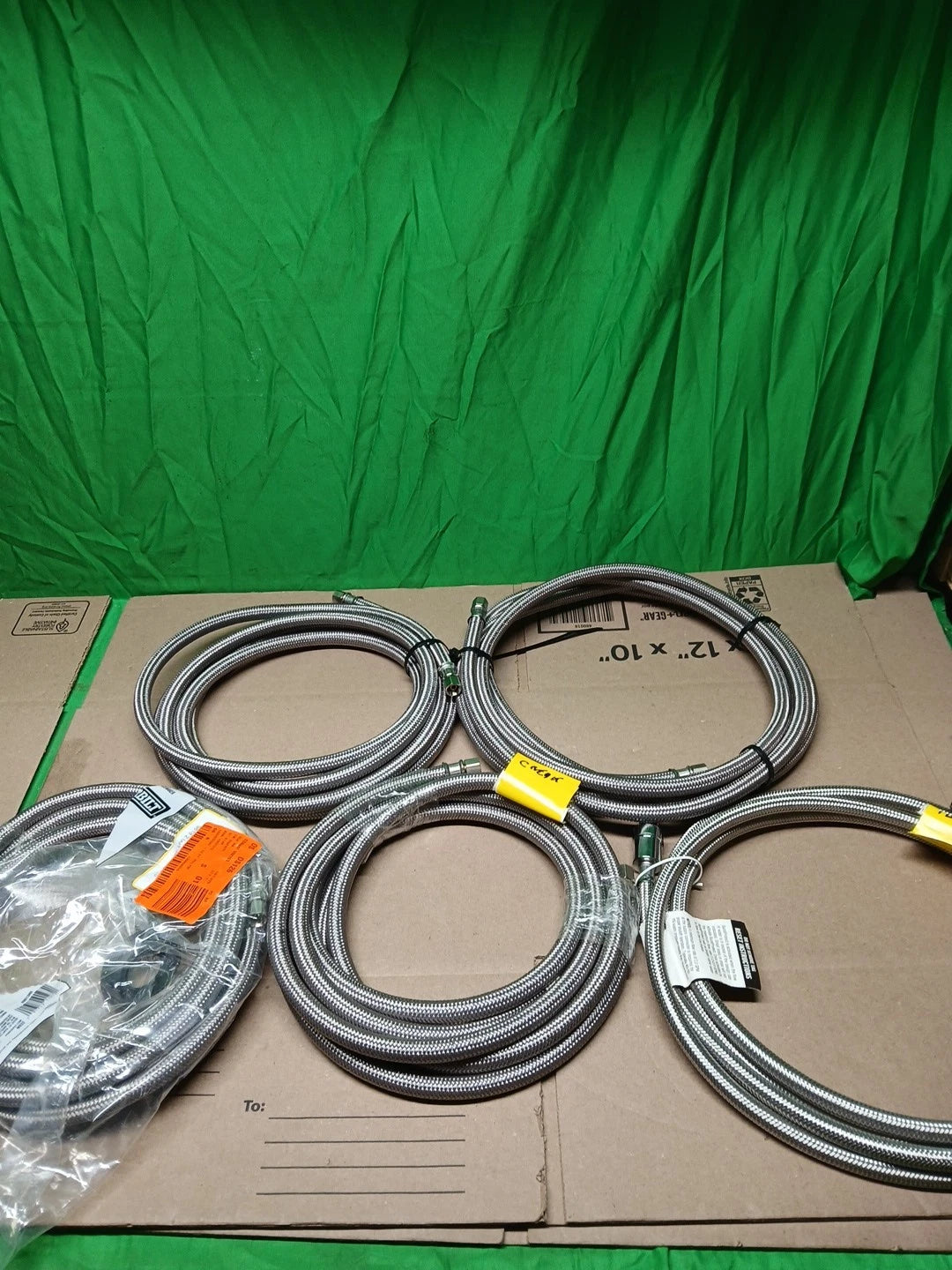 9pck Assortment Of Ice Maker Supply Lines