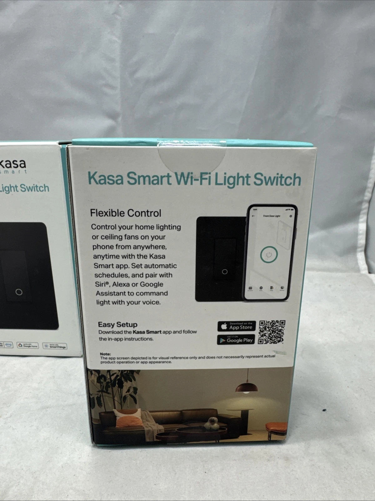 LOT OF 2 Kasa Smart HS200-BL Wi-Fi LightSwitch Single Pole Bluetooth Fast Setup