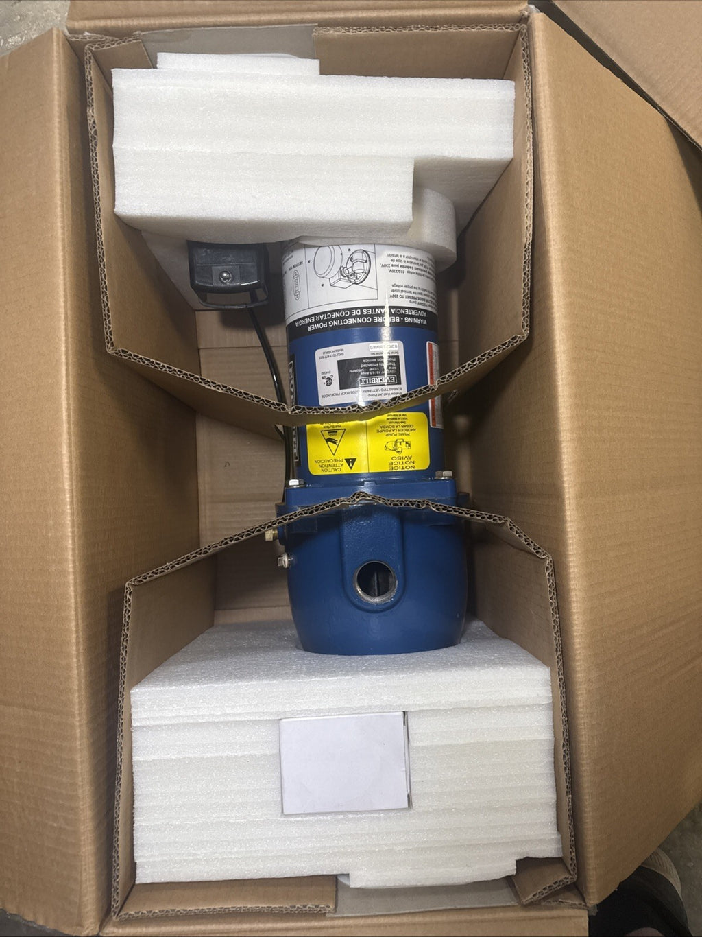 Everbilt Shallow Well Jet Pump Cast Iron 1/2HP HDSWJ5 Excellent Condition Tested