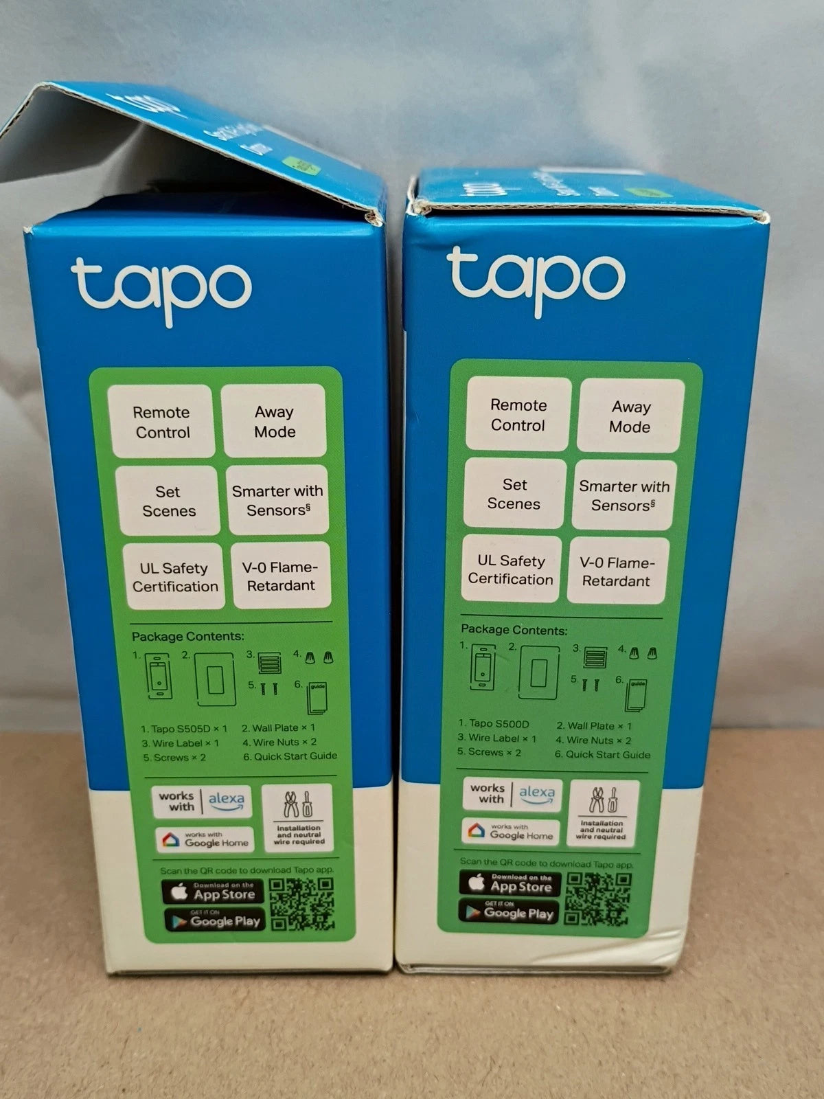 2 Pk OB Tapo Smart Wifi Light Switch Dimmer Single Pole S500d