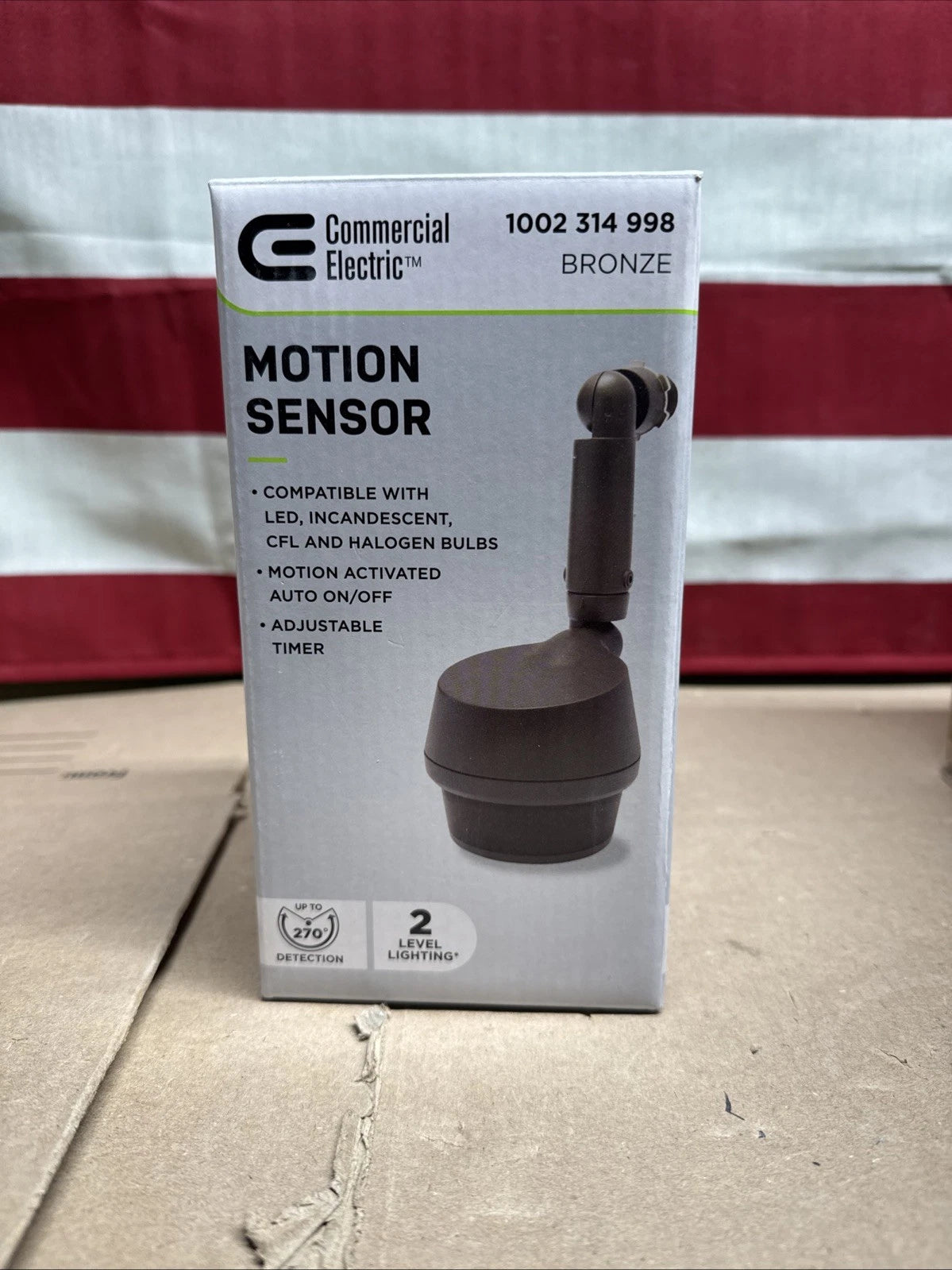 Commercial Electric 270 Degree Replacement Motion Sensor Bronze 1002 314 998