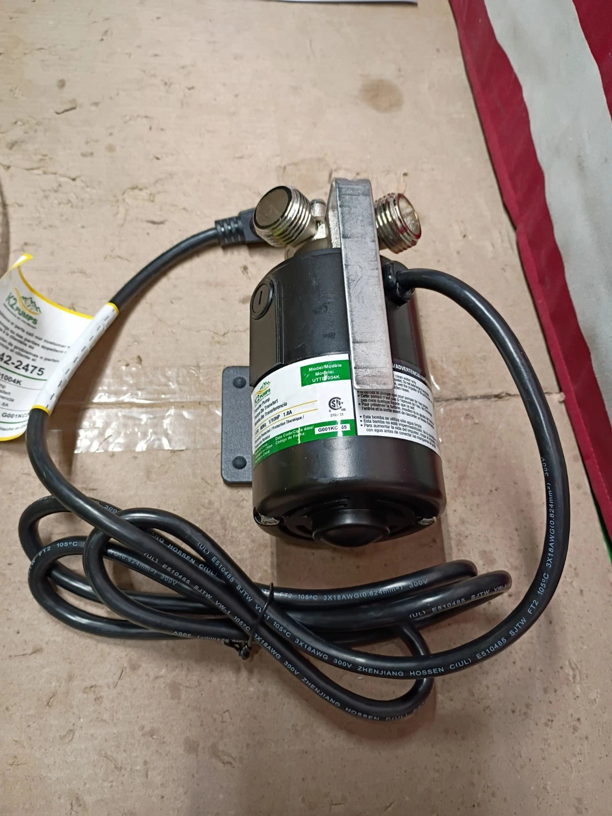 K2 UTT01004K Pumps 1/10 HP Compact Non-Submersible Transfer Pump, Open Box,