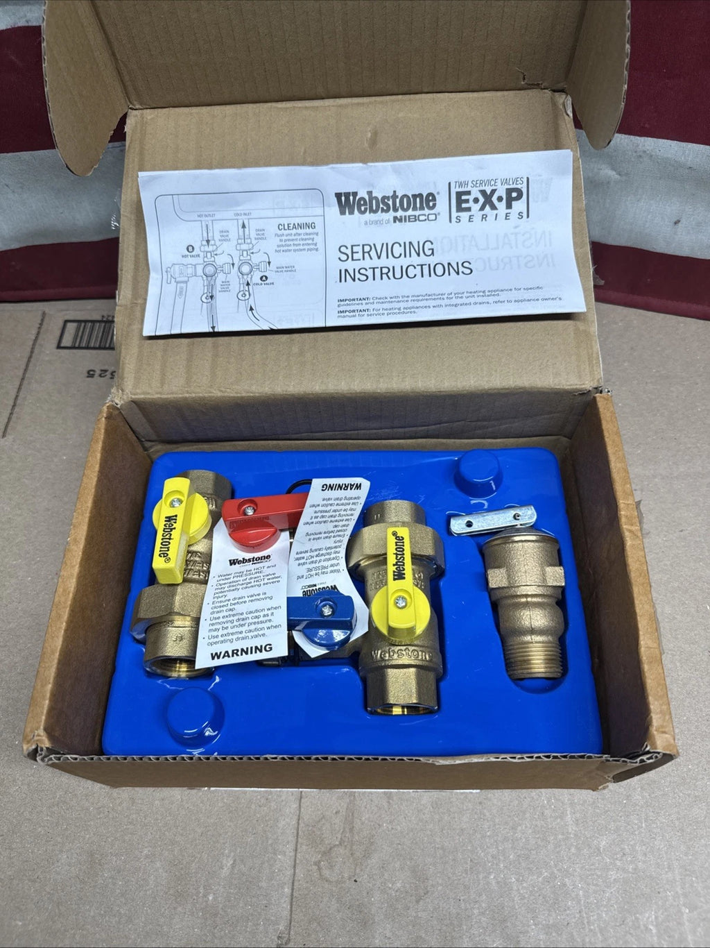 Webstone 3/4 in. EXP Ultra-Compact Tankless Water Heater Service Valve 42443 OB