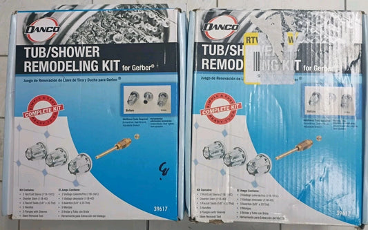 2pk Danco 39617 Tub/Shower Remodeling Kit for Gerber CHROME Open Box..