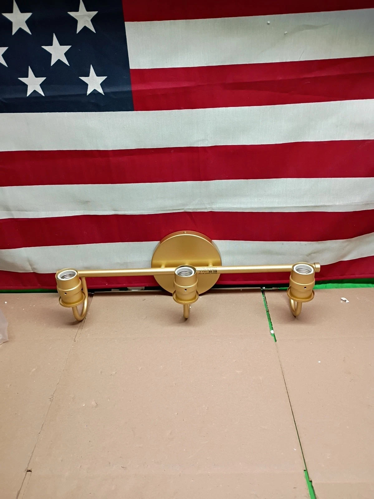 22 In Modern 3 Light Gold Vanity Light Fixture