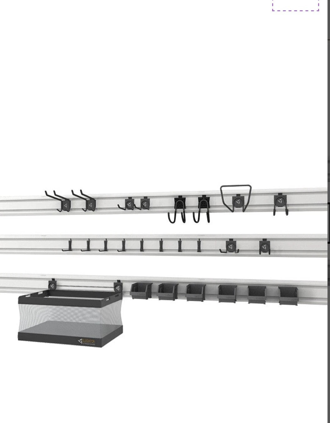 GearTrack GAWA24SKRH and GearWall Garage Hook Accessory Kit 2