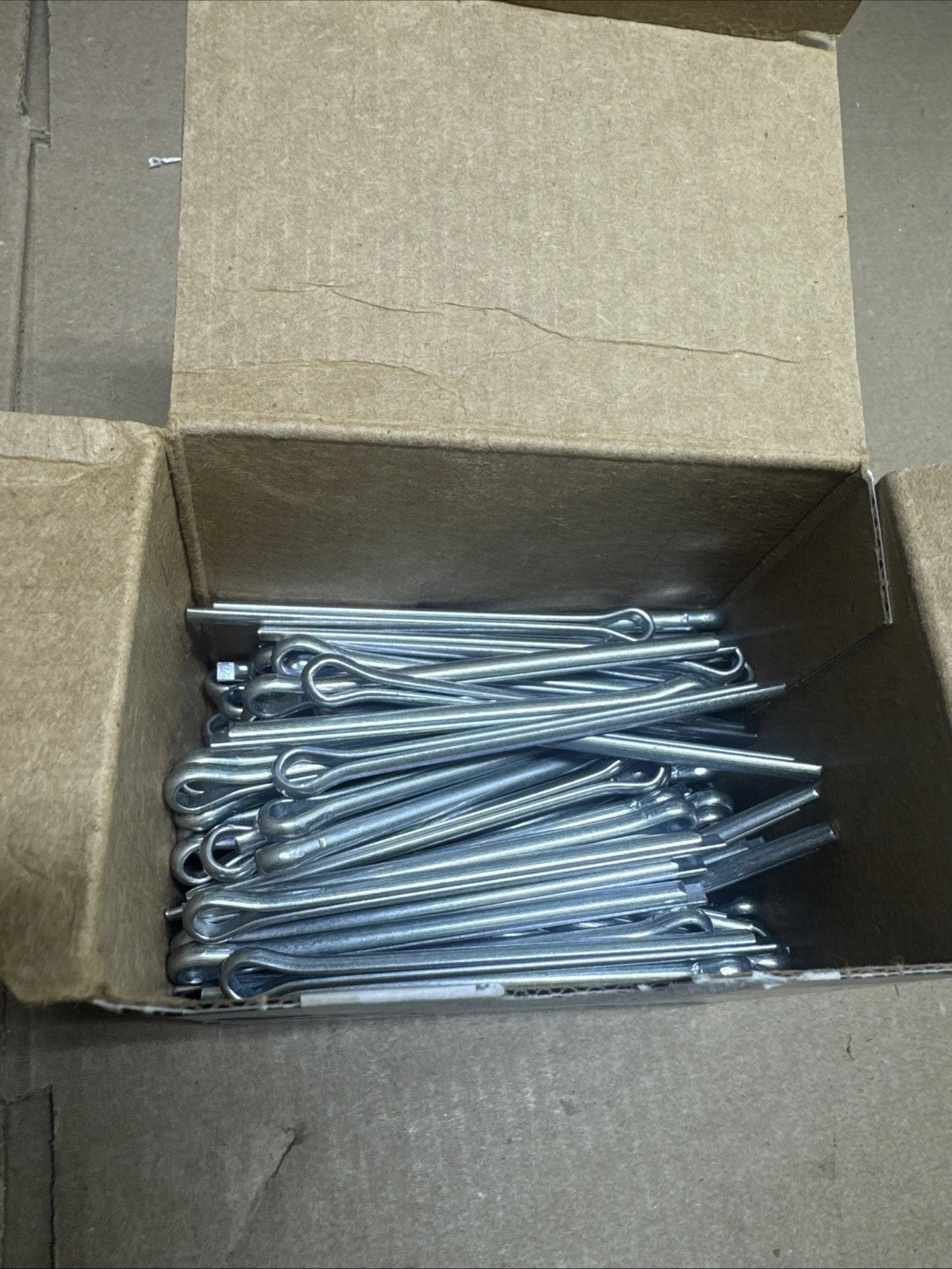 100ct 3/16" x 3" Zinc Plated Steel Cotter Pins