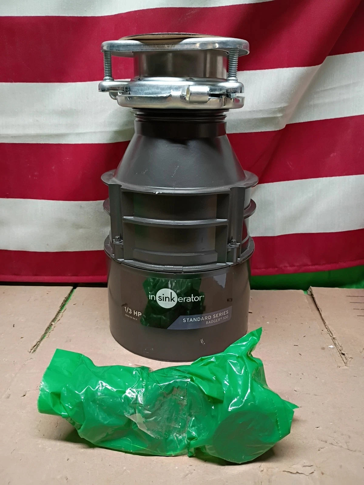 InSinkErator Badger 100, 1/3 HP Continuous Feed Kitchen Garbage Disposal, OB