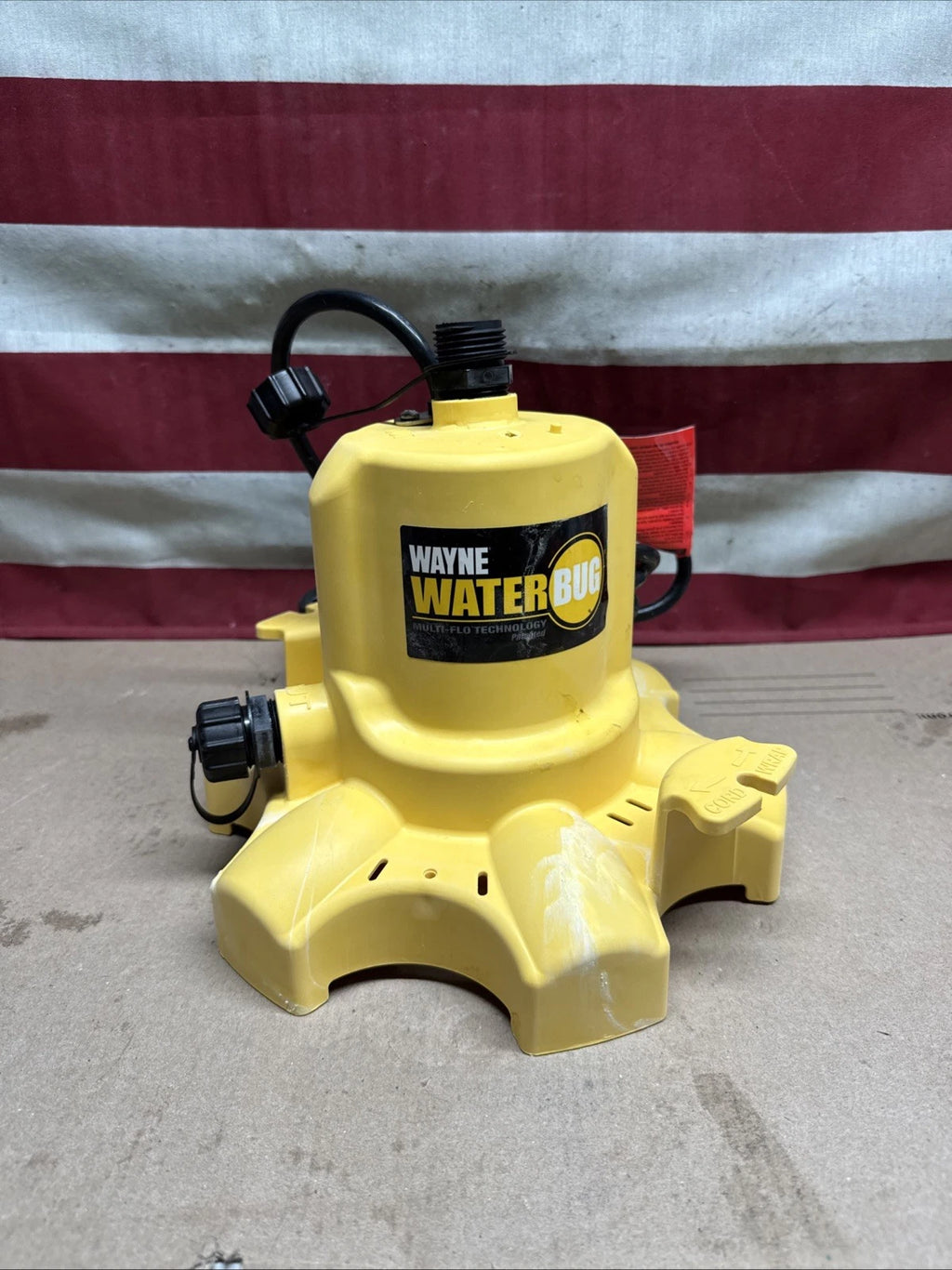 Wayne 1/6 HP WaterBUG Submersible Utility Pump with Multi-Flo Technology USED.,"