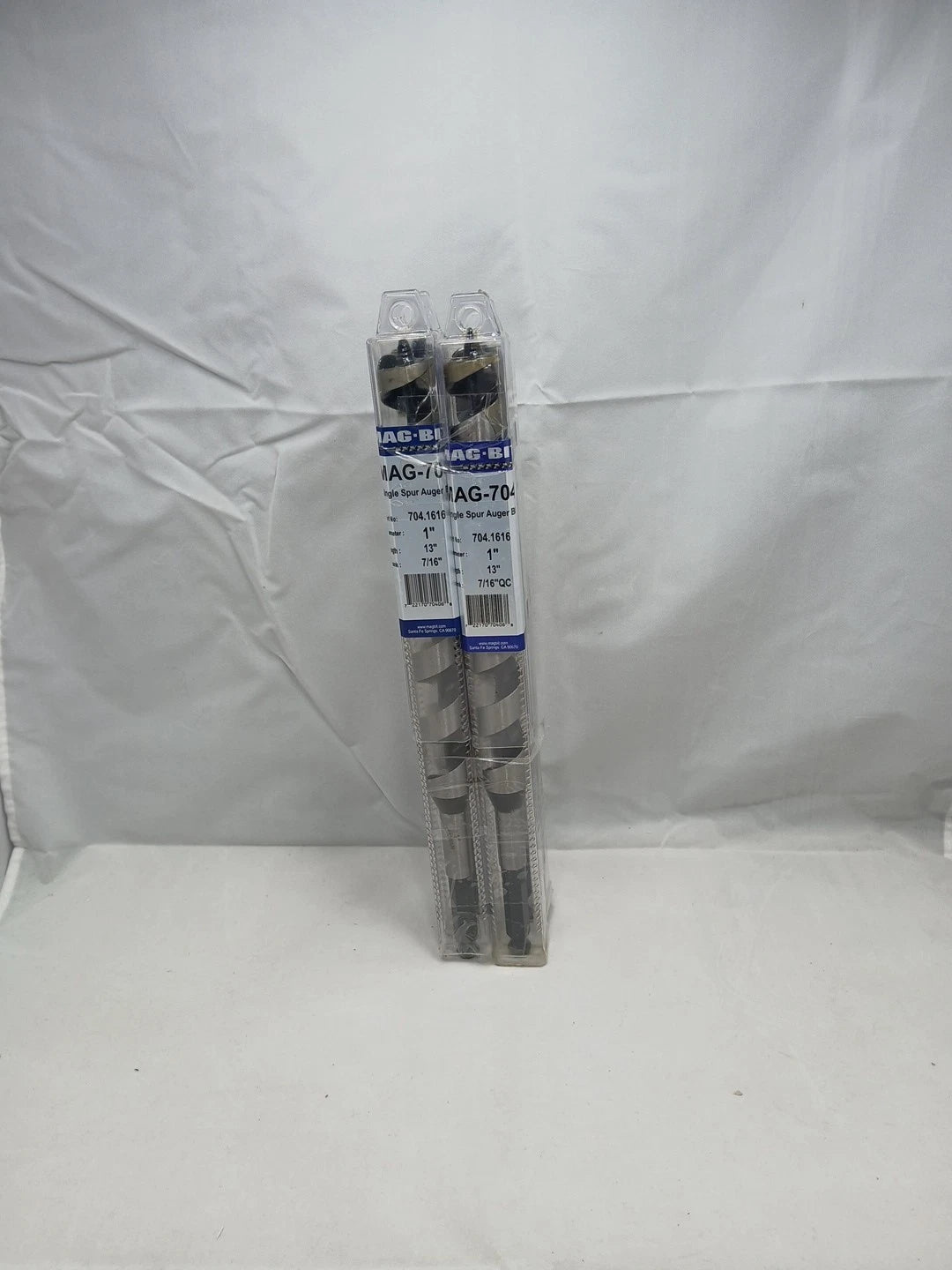 4 Pack Mag-Bit 704.1616, 1" x 13" Single Spur Auger Bit, 7/16" Shank