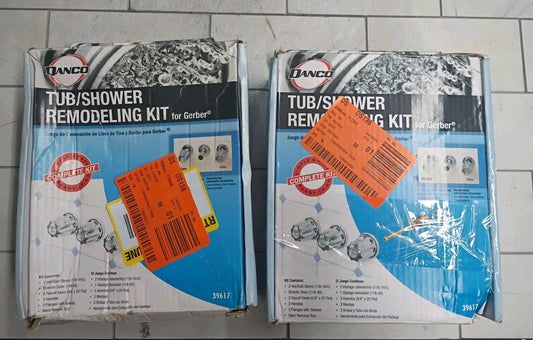 2pk Danco 39617 Tub/Shower Remodeling Kit for Gerber CHROME Open Box