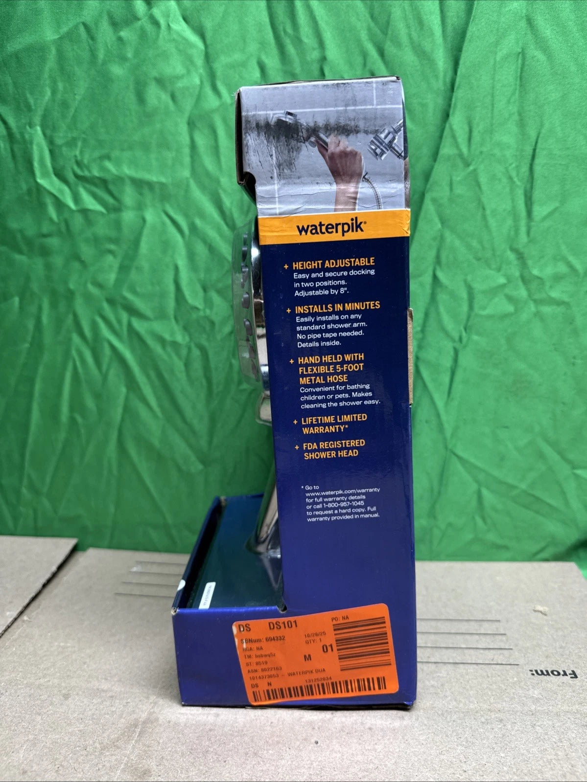 NOB Dualdock Multi-height 7spray wallmount handheld showerhead.