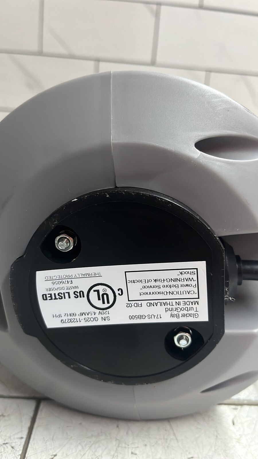 Glacier Bay GB500 Turbo Grind 1/2hp Garbage Disposal Open Box *Read description*