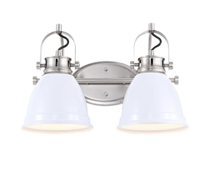 JONATHAN Y Lighting JYL1115 Phineas 2 Light 16"W LED Vanity Light - White OB
