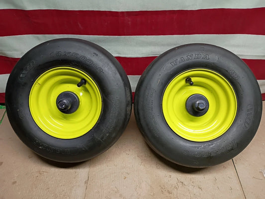 2 Front Wheel / Tire for Ryobi 54" Z54Li 80v Zero Turn Mower, Low Hours Used,