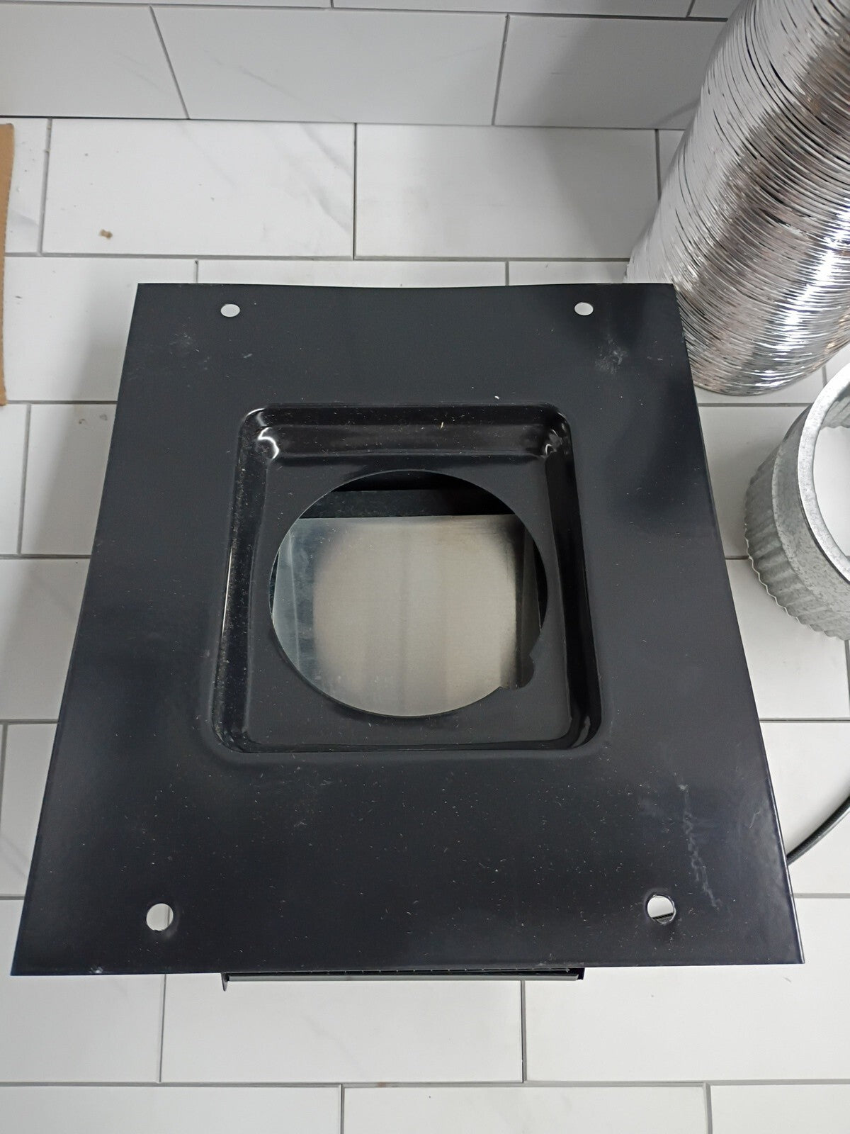 BROAN NUTONE RVK1A 3”-4” Roof Vent Kit For Round Duct Steel In Black NEW OB