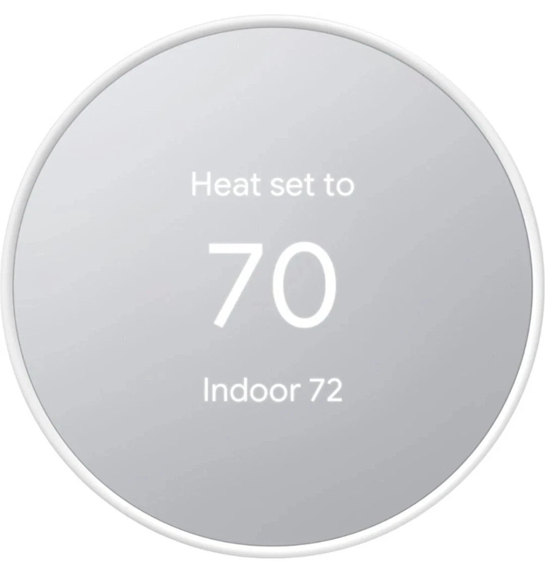 Google Nest Smart Programmable Wifi Thermostat - Snow