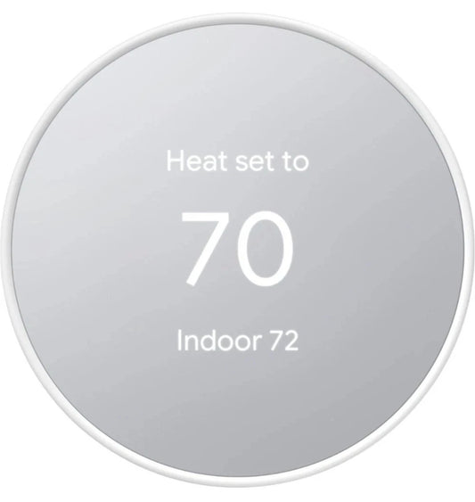 Google Nest Smart Programmable Wifi Thermostat - Snow