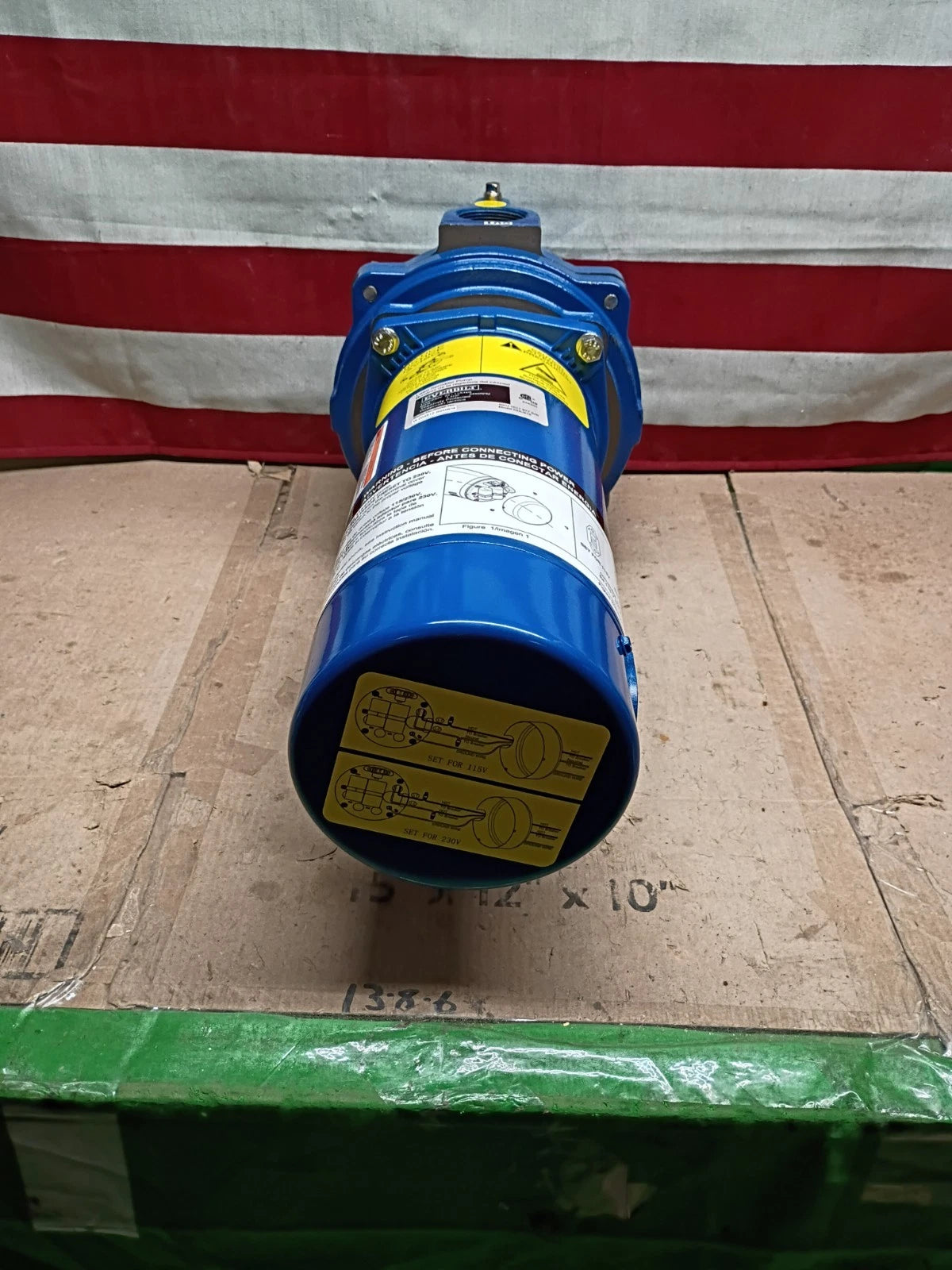 Everbilt HDLS15, 1-1/2 HP Cast Iron Lawn Irrigation Pump 61 GPM 51 PSI Open Box,
