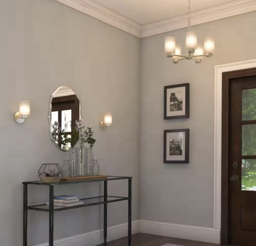 Westinghouse Sylvestre 1-Light Wall Sconce Brushed Nickel