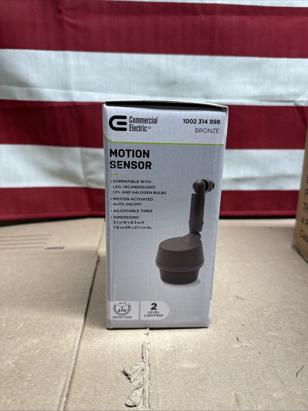 Commercial Electric 270 Degree Replacement Motion Sensor Bronze 1002 314 998