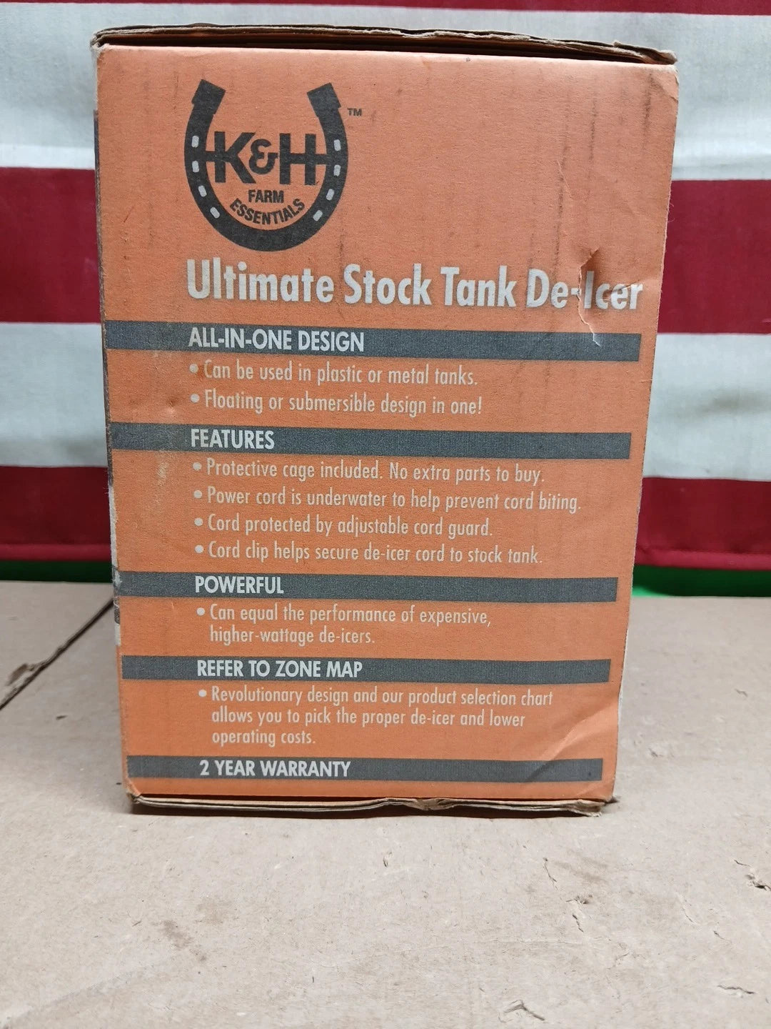 Submersible Ultimate Live Stock Water Tank De-Icer 500 watts