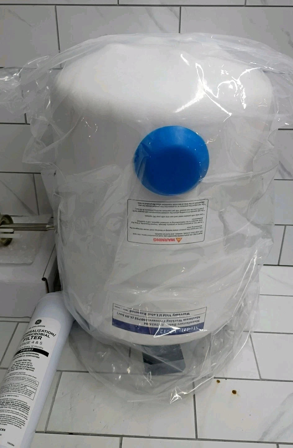 GE Under Sink 5-Stage Reverse Osmosis Water Filtration System GXRV40TBN Open Box