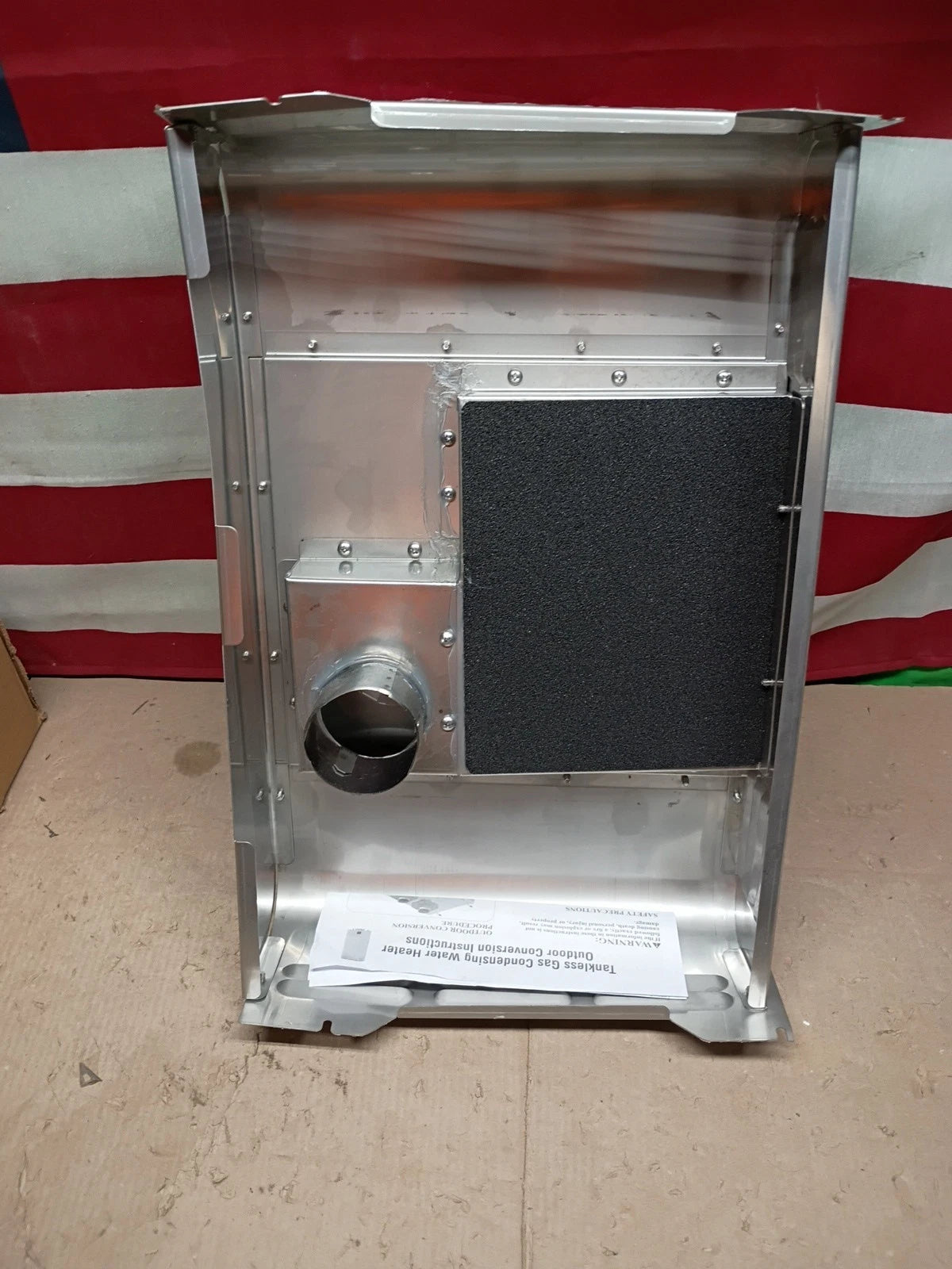 Rheem RTGH-SX Outdoor Conversion Vent Kit for Propane Tankless Water Heater, OB,