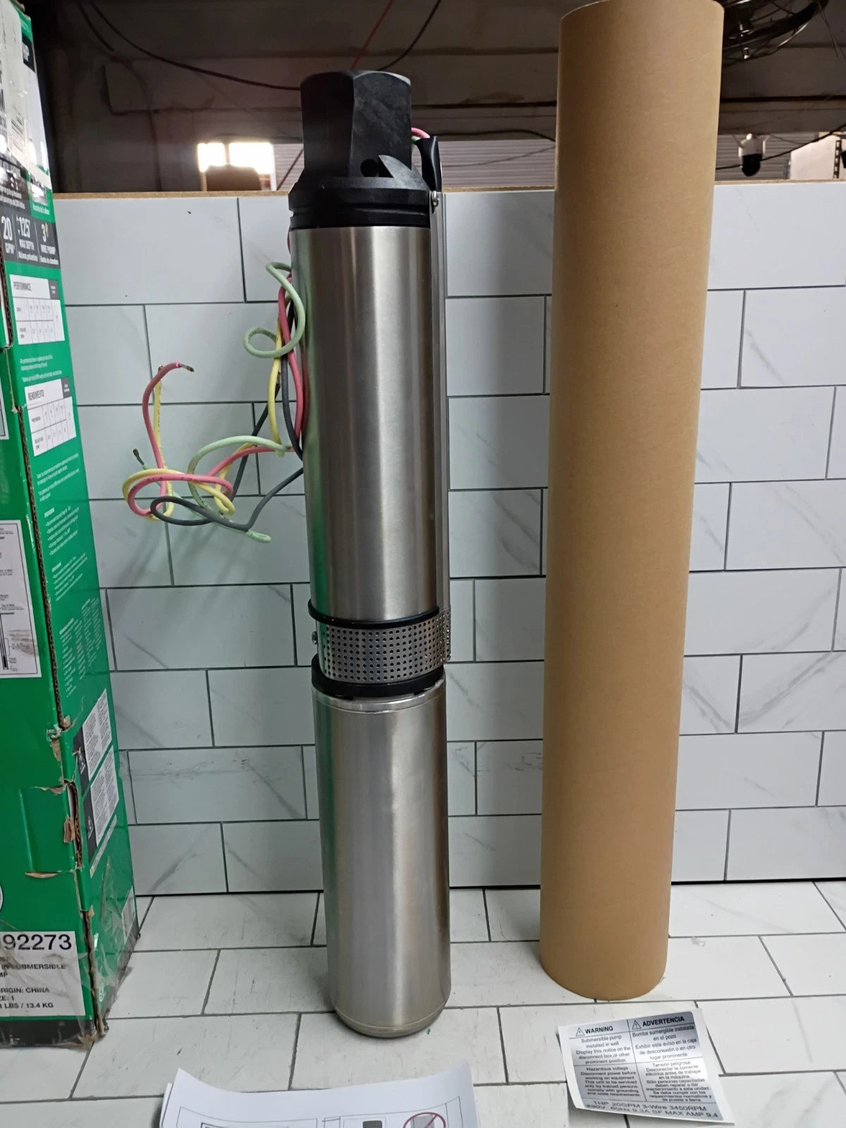 Everbilt 1HP Submersible 3-Wire 20GPM Deep Well Pump HDSUB10-203 NEW OPEN BOX