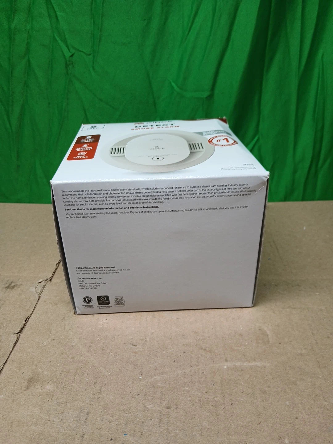 2 PACK Kidde Smoke Detector 10-Year Battery Powered LED Warning Light 20SD10 NEW
