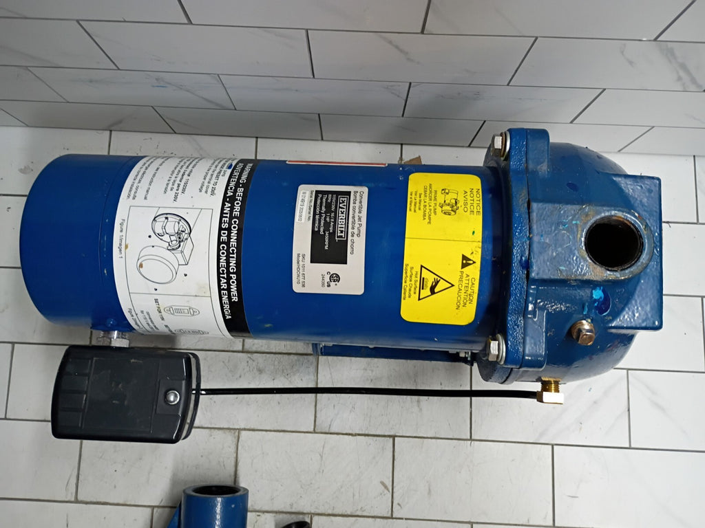 Everbilt HDCWJ10, 1 HP Professional Convertible Jet Pump PARTS ONLY READ