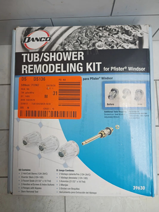 1pk Danco 39630 Tub Shower Rebuild Kit For Pfister - OPEN BOX Complete Set