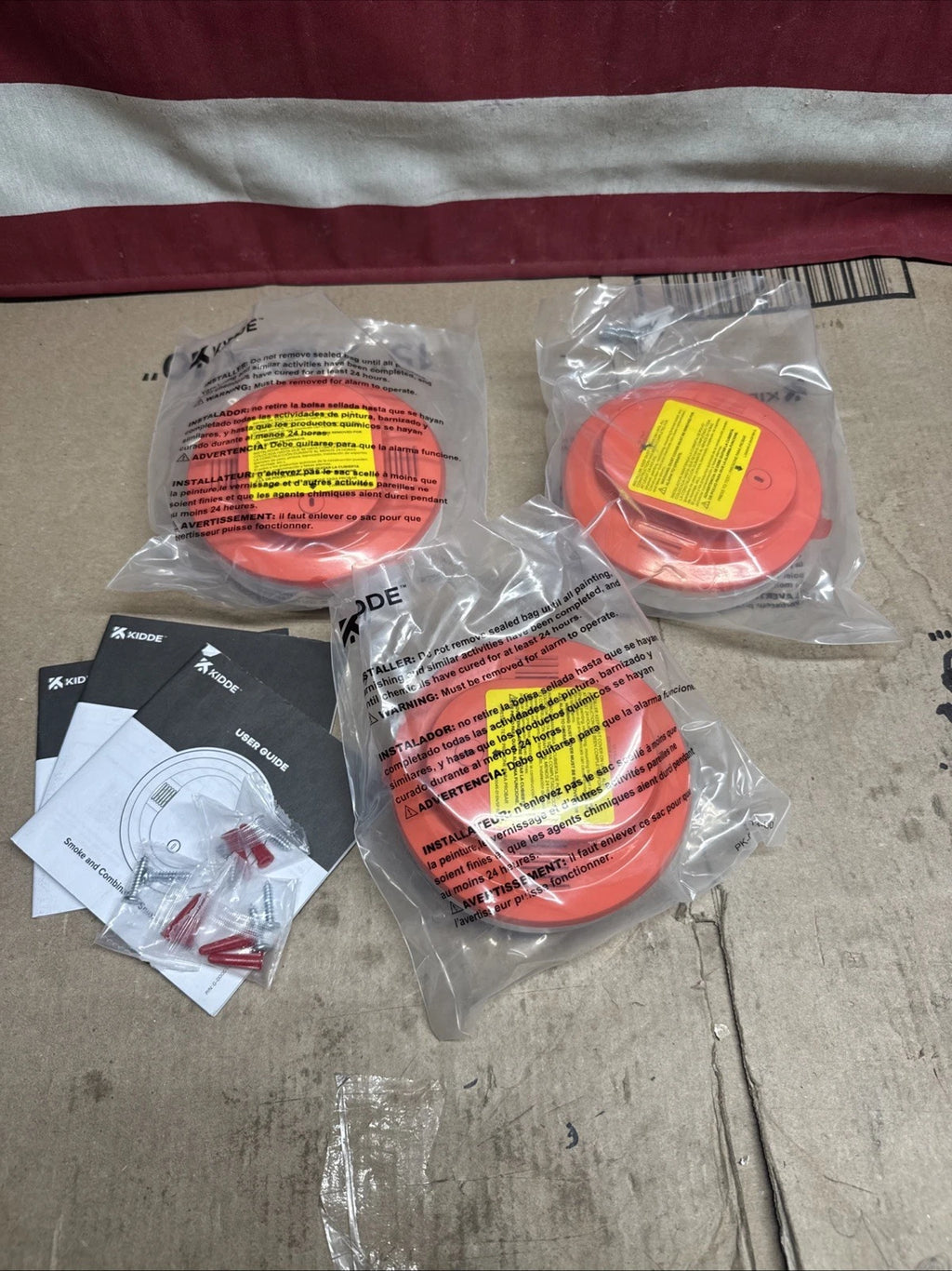 Kidde Smoke Alarm 10-Year Sealed Battery, Voice Alerts, White, 3-Pack 20SD10-V