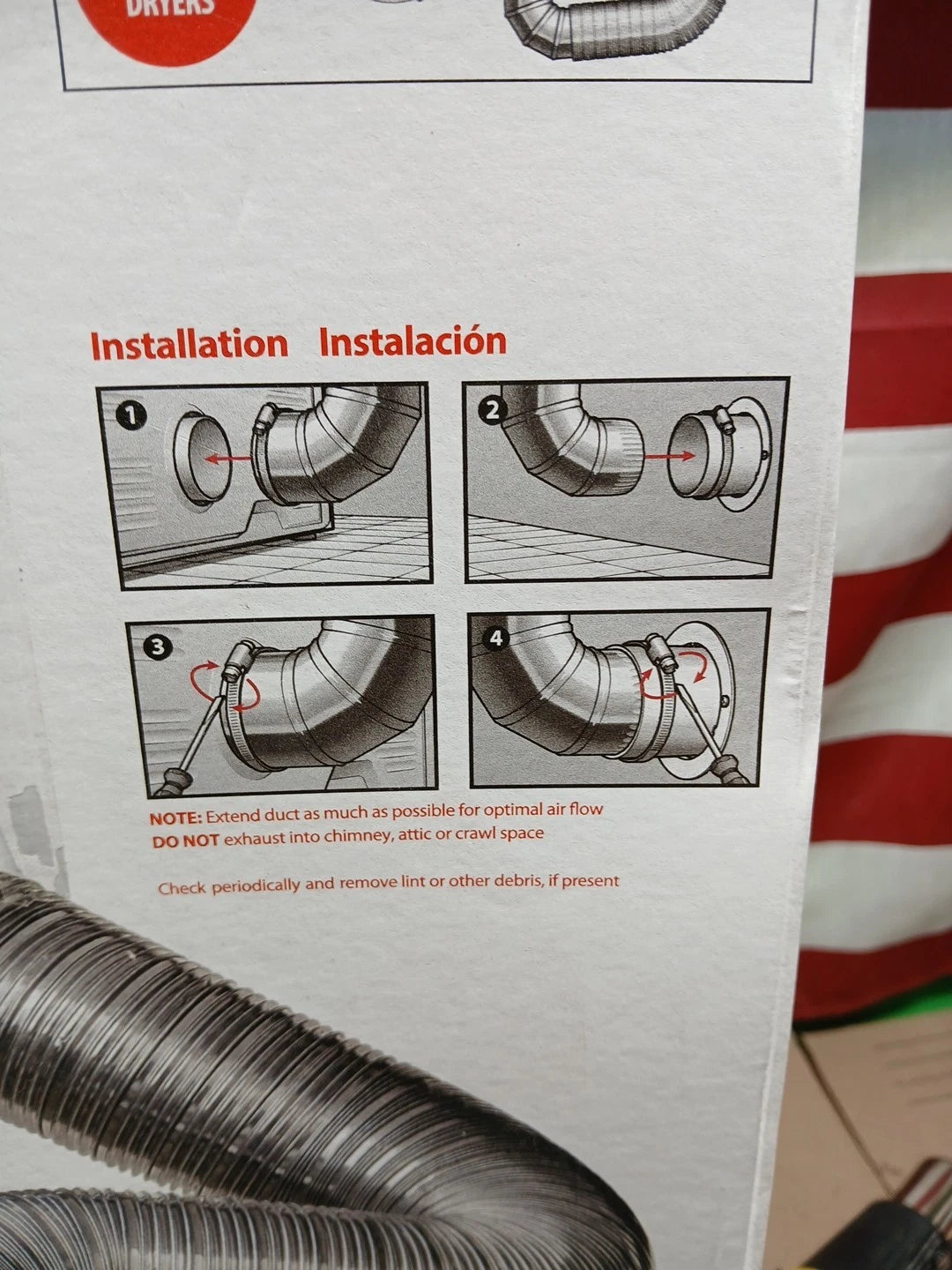 8 ft. Complete Airtight Semi-Rigid Dryer Vent Hook Up Kit for 4 in. Duct