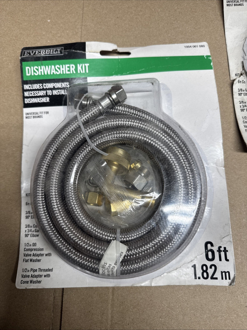 Lot Of 3 Everbilt Dishwasher Installation Kit 6-ft 98254