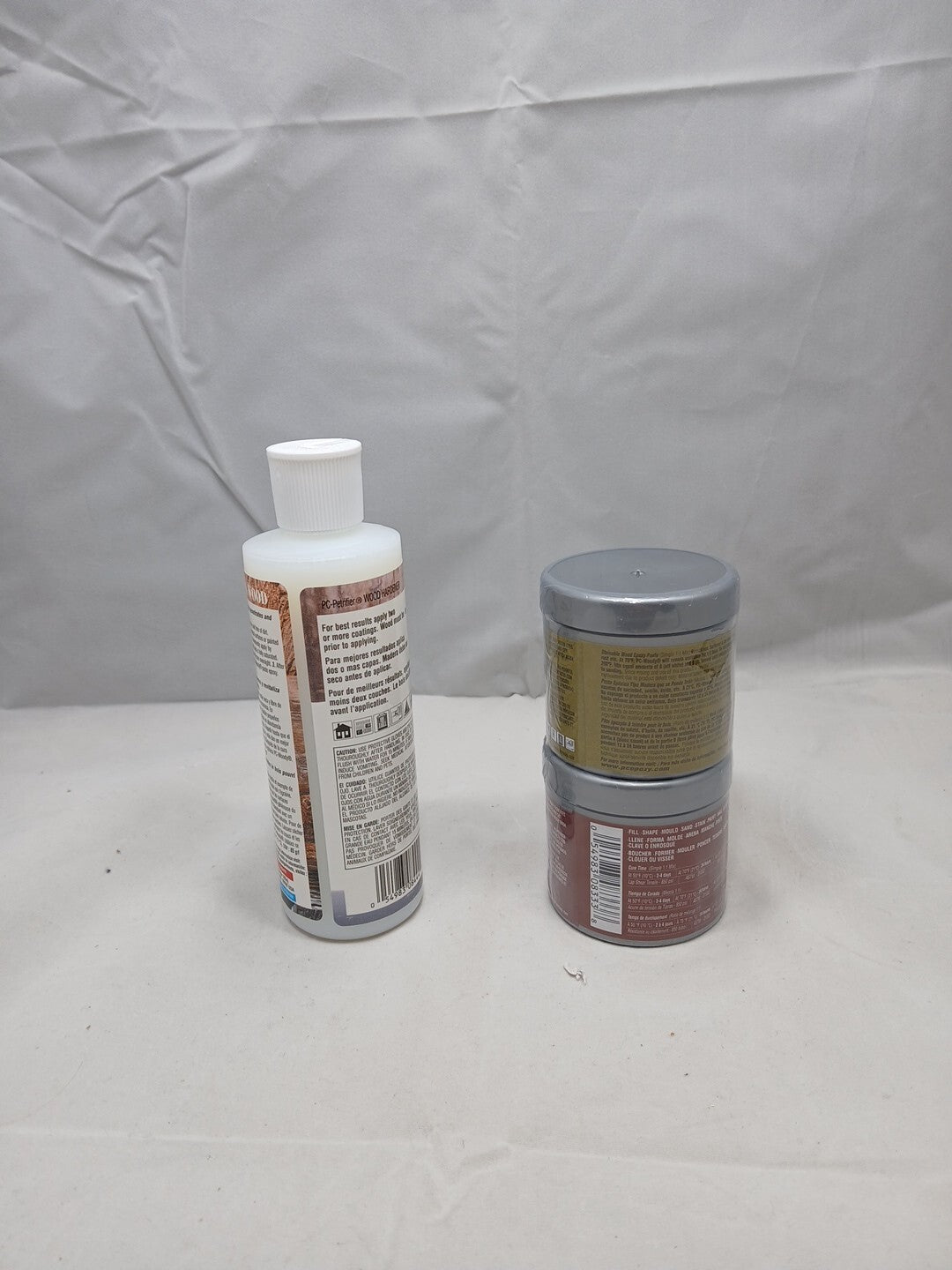 PC Products PC-Woody Wood Repair Epoxy Paste, Two-Part 6oz in Two Cans, Tan