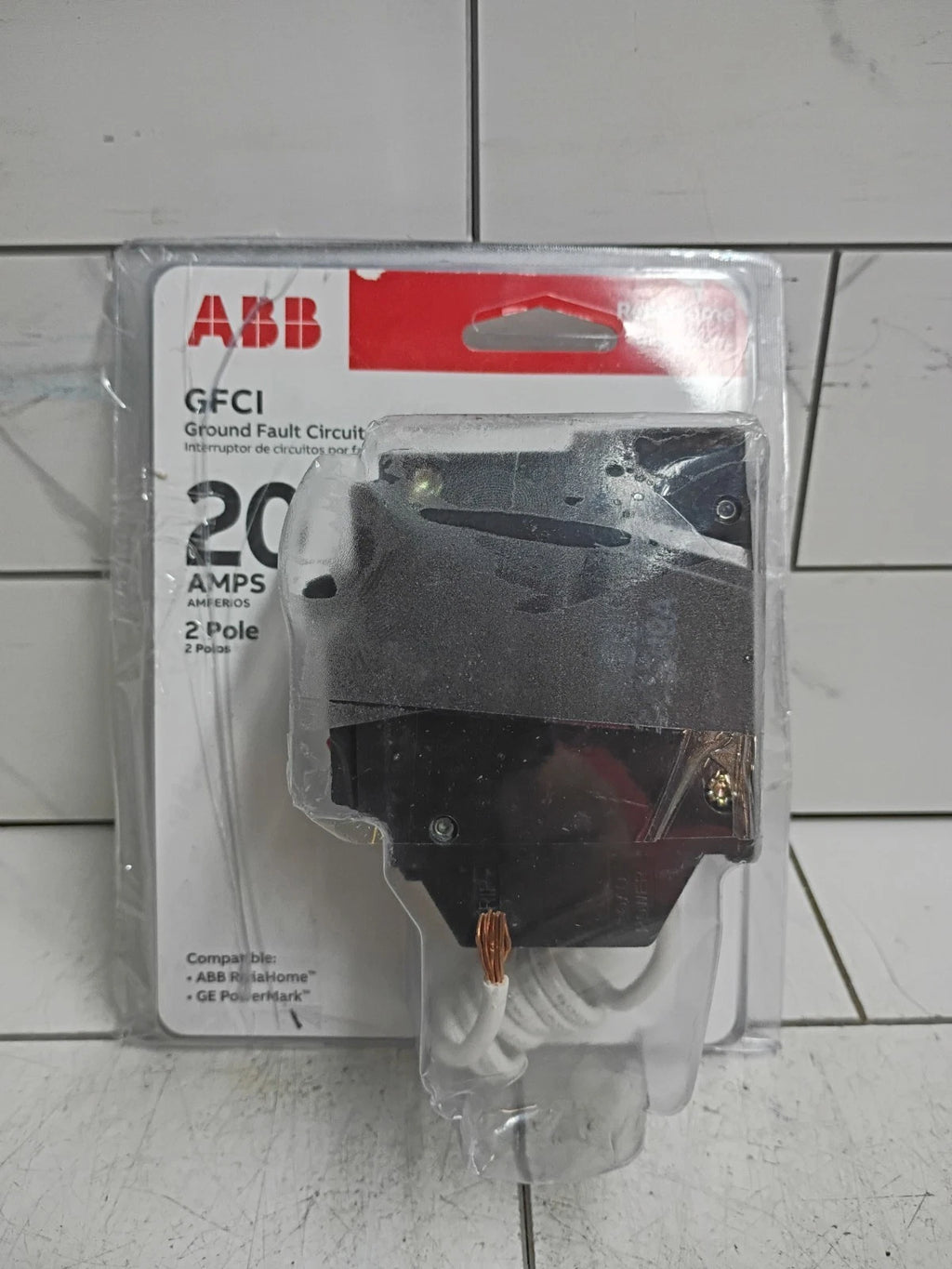 ABB 20 Amp GFCI Ground Fault Circuit Interrupter THQL2120GFTA 2-Pole (Open Box)