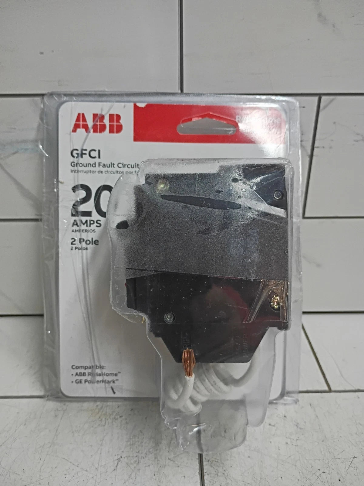 ABB 20 Amp GFCI Ground Fault Circuit Interrupter THQL2120GFTA 2-Pole (Open Box)